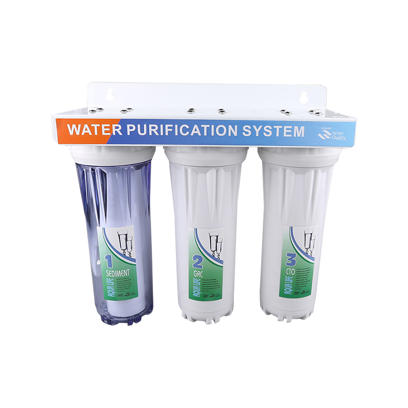 RH-JL3 PET/PP/AS TRIPLE Stage Waterfilter met cartridge